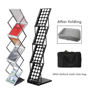 

Foldable Magazine Rack Newspaper Stand Display Book Shelf for Children Bookcases Furniture Corner Bookshelf File Document Holder