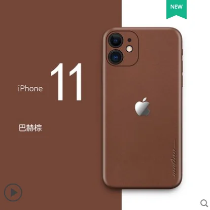 color as photo Роскошный чехол для iphone 11, натуральная кожа, натуральная Тонкая палка, устойчивый к царапинам чехол для iphone 11 pro 11 pro max - Цвет: color as photo