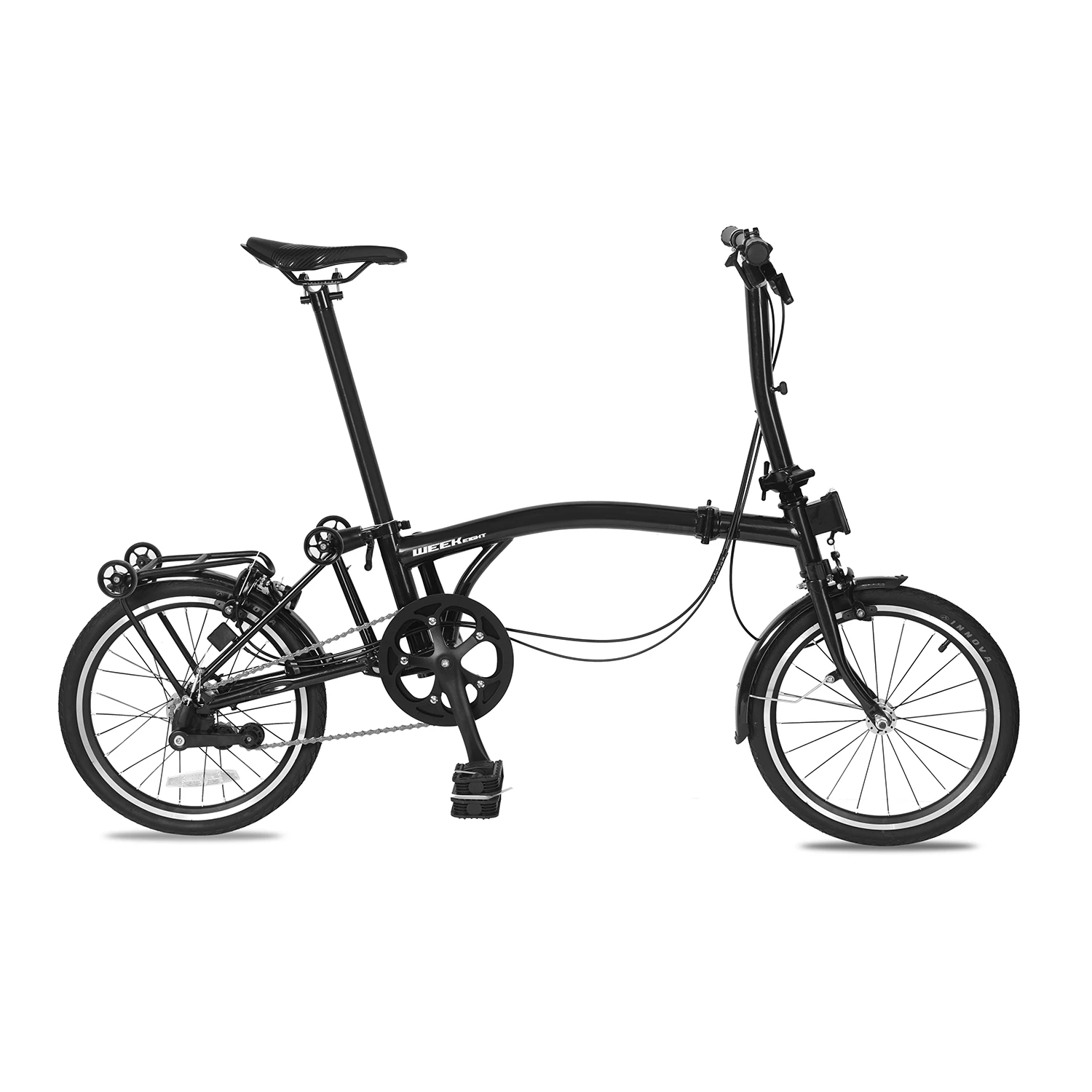 Bicicleta plegable de 16 pulgadas, fabricada en acero de cromo molibdeno con mango de 3 - AliExpress