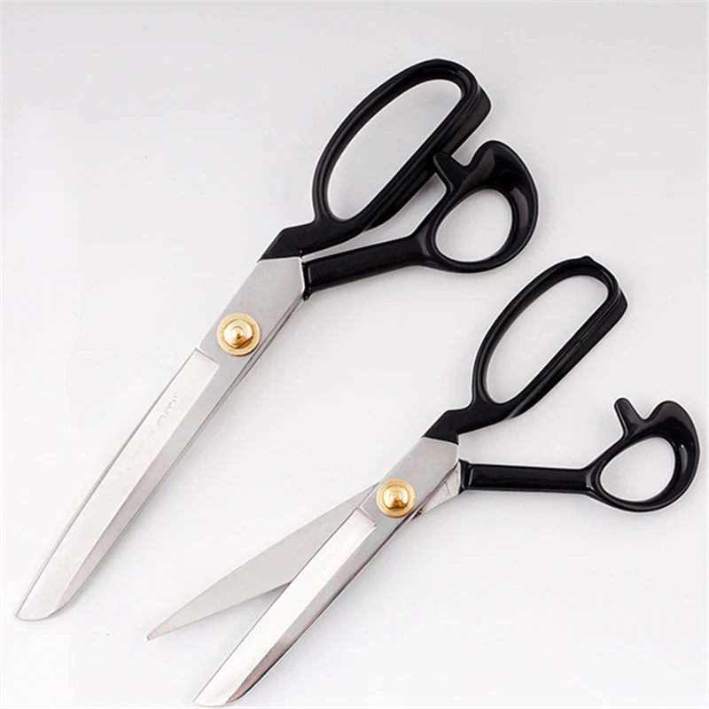 Профессиональные(65 марганцевая сталь) портняжные ножницы шитье режет прямую направляемую ножница для вышивки станок для резки ткани портной ножницы