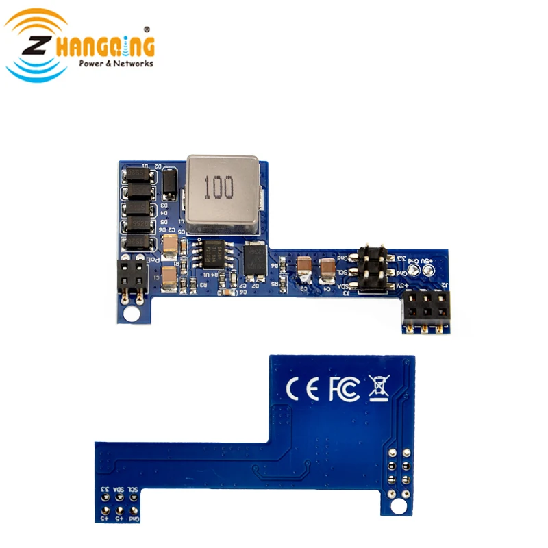 Passive POE-PiHat 10W PoE delivering power to a Raspberry Pi 3B+ or Pi 4, Output 5V PoE Hat board 4