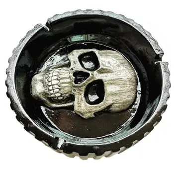 

1Pc Skull Shaped Ashtray Creative Ash Container Home Storage Case (Random Color)
