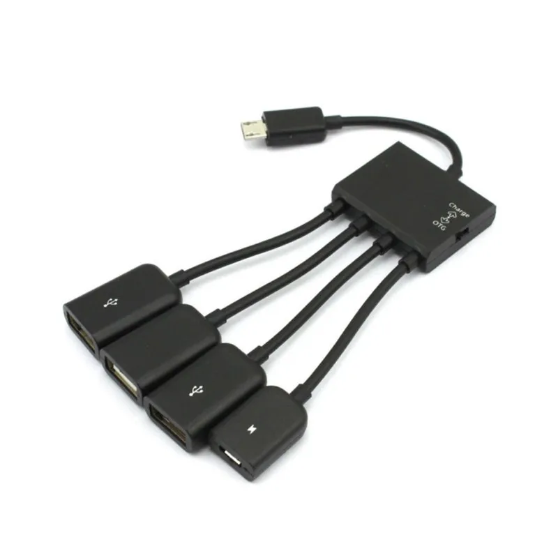 Универсальный 4 в 1 Стандартный Micro USB OTG концентратор удлинитель адаптер зарядный кабель для Android телефон планшет LH9s