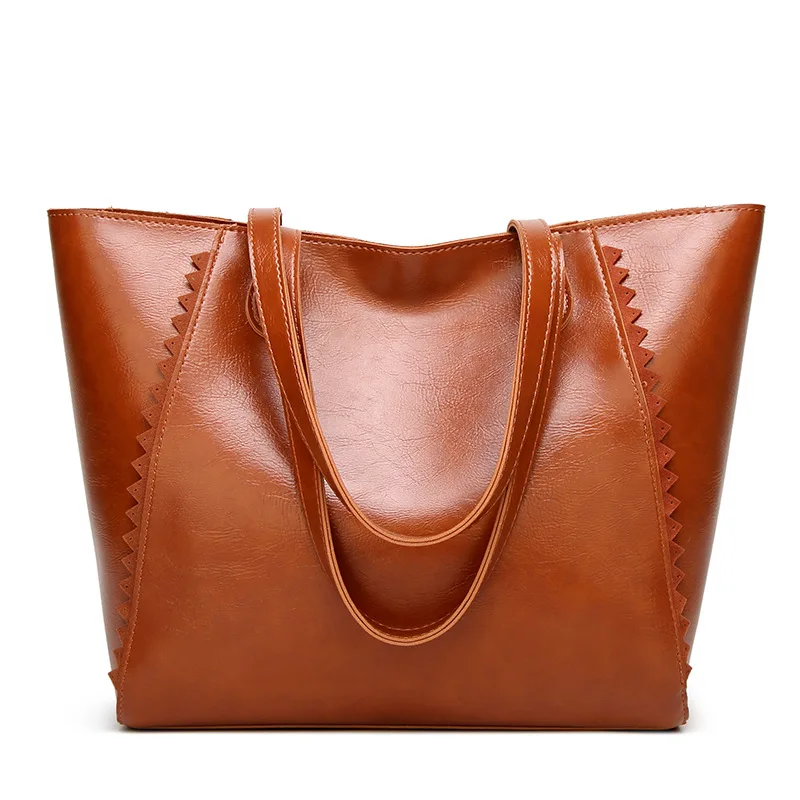 

2018 New Style WOMEN'S Bag Europe And America Fashion Simple Handbag Versatile Solid Color Shoulder Bag Women's Lace Large Capac