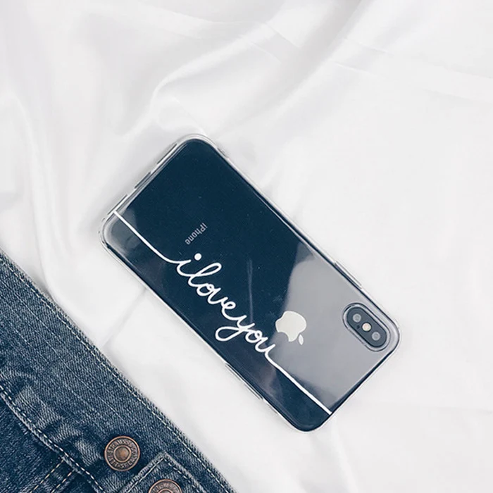 01 Прозрачный чехол Love для iphone 7 8 6 6S Plus, чехол для Apple iphone XR X XS Max 6 s 5 5S se 5 s 11 Pro Max, чехол - Цвет: 01