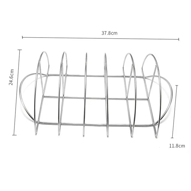 Fém Bbq Bordák Állvány Grilles Rozsdamentes Acél Barbecue Kosár Bárányborda Polc Főző Háló Kültéri Kiegészítők Konyhai Szerszámok - Image 5