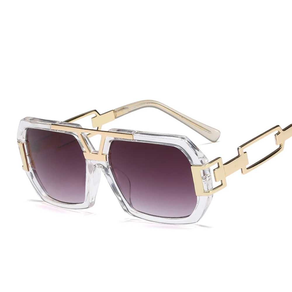 Высококачественные модные квадратные солнцезащитные очки мужские и женские брендовые дизайнерские цветные линзы солнцезащитные очки пилота де Соль с коробкой 97151 - Цвет линз: C4
