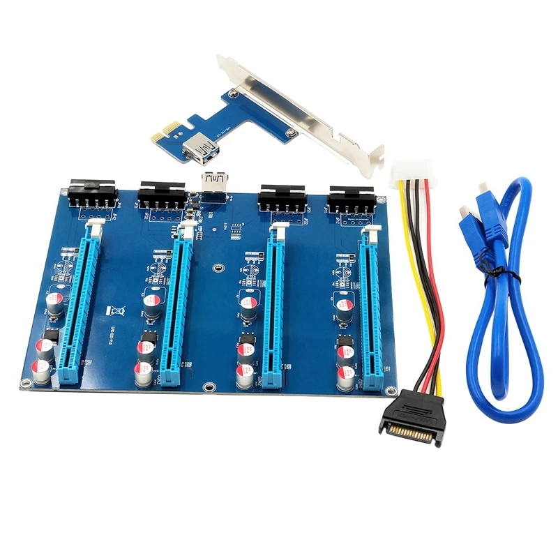 Плата расширения PCI-E X1-4 слот X16 графическая карта-адаптер для майнинга BTC |