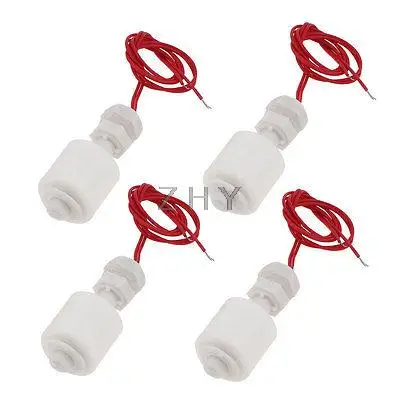 

4 x ZP4510 White Plastic Liquid Water Level Sensor Float Floating Switch