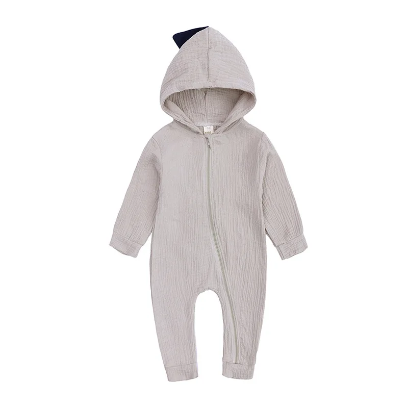 Одежда для малышей; костюм для ползания; комбинезоны для новорожденных; одежда на молнии с большими заячьими ушками; комбинезон; хлопковое пальто; комбинезон