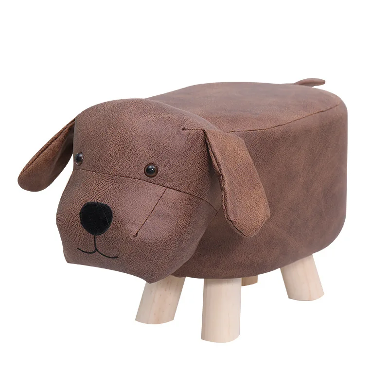 

Solid Wood Cartoon Animal Children's Stool Creative Small Chair Cowstool Elephant Sofa Stool Bench Replacement Footstool Househo