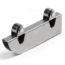 ABSF 10 частей из нержавеющей стали двойной маховик горный слот слова раздвижные двери трек стекло шкив Аппаратные аксессуары