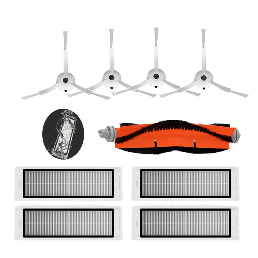 

2 x side brush + 4 Filters Accessories + 1 Main Brush Suitable for xiaomi vacuum 2 roborock s50 xiaomi roborock Xiaomi Mi Robot