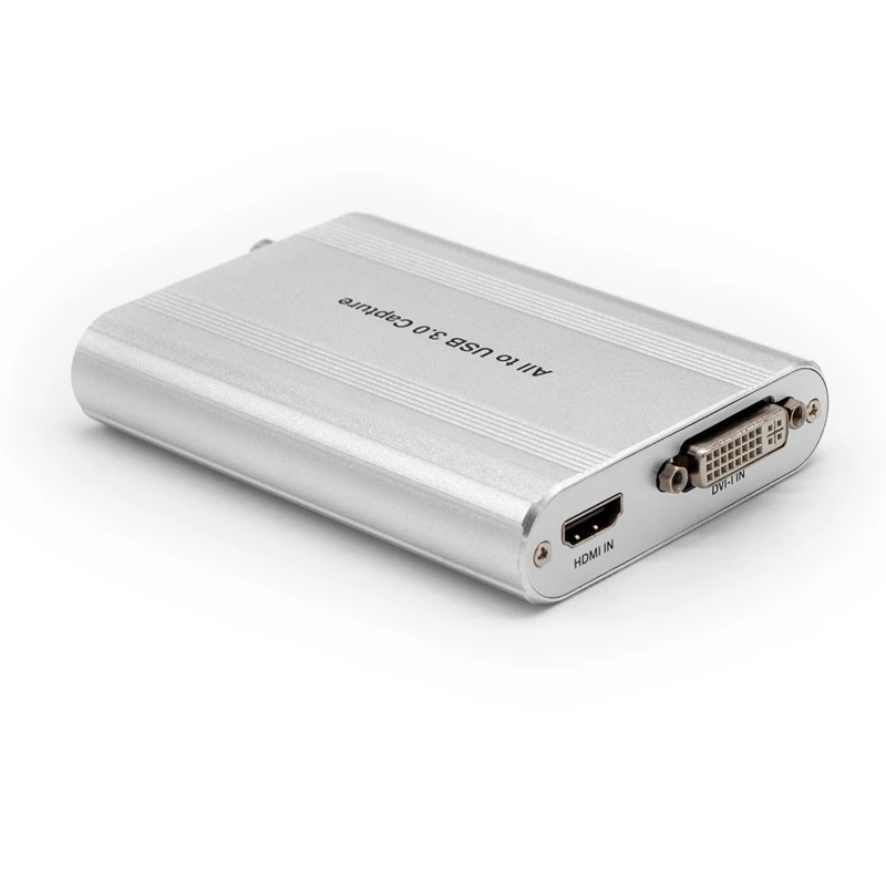 Мульти-входной порт к USB3.0 видео коллектор получает аудио и видео входные сигналы от HDMI, DVI(VGA, YPbPr, AV) и SDI