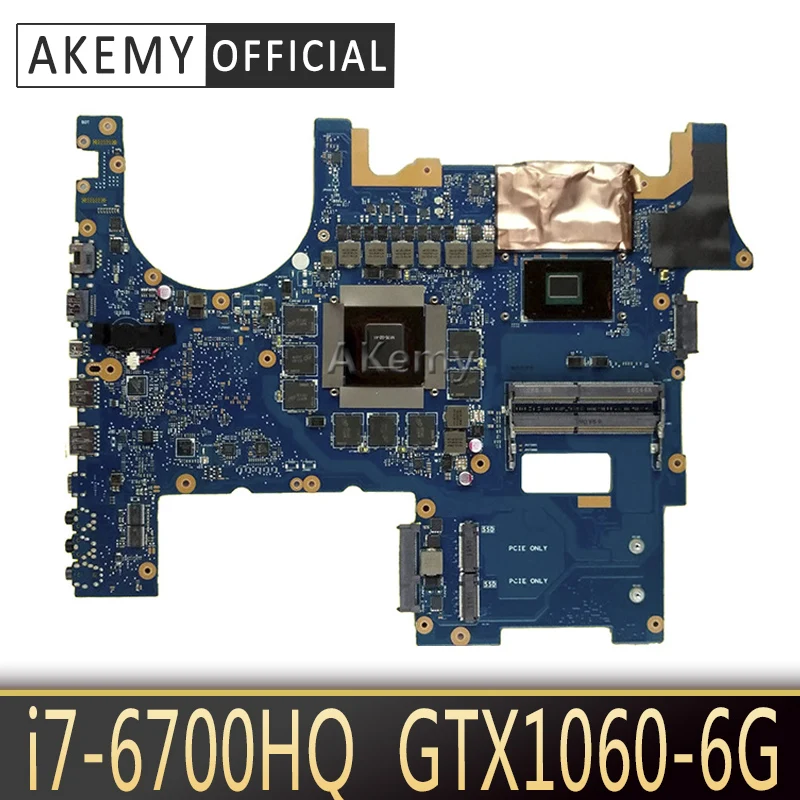 Akemy ROG G752VS материнская плата для ноутбука ASUS G752VM G752V G752 тест оригинальная I7 6700HQ GTX1060