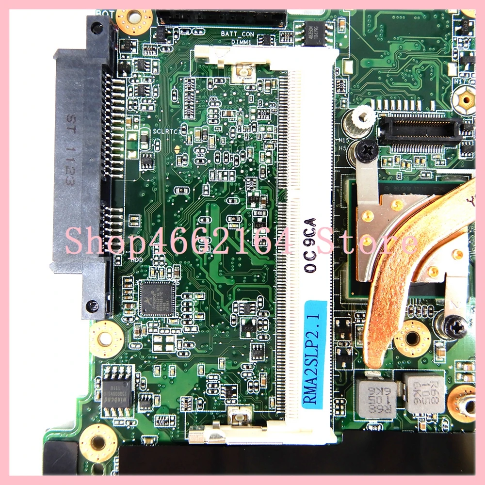 1015PN REV: 1,2G с вентилятором+ Материнская плата радиатора для ASUS Eee PC 1015PN материнская плата для ноутбука 1015PN материнская плата полностью проверена