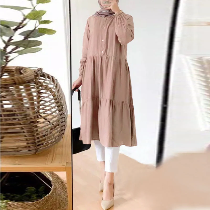 New Fashion Midi Shirt Top Dress