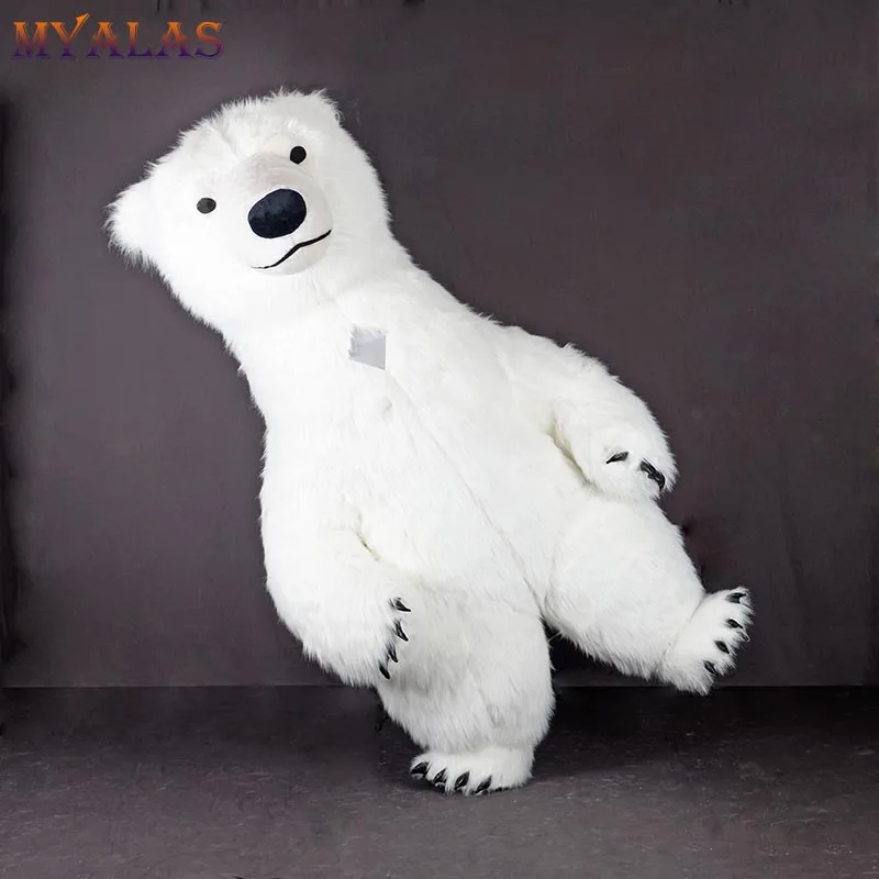 Giant Polar Bear Mascot Costumes Inflatable Costume for Adults mascot costume inflatable accessory