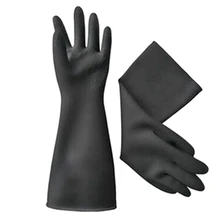 Удлиненные 60 см кислотостойкие и щелочные Утепленные Перчатки Промышленные Резиновые противоскользящие латексные водонепроницаемые перчатки