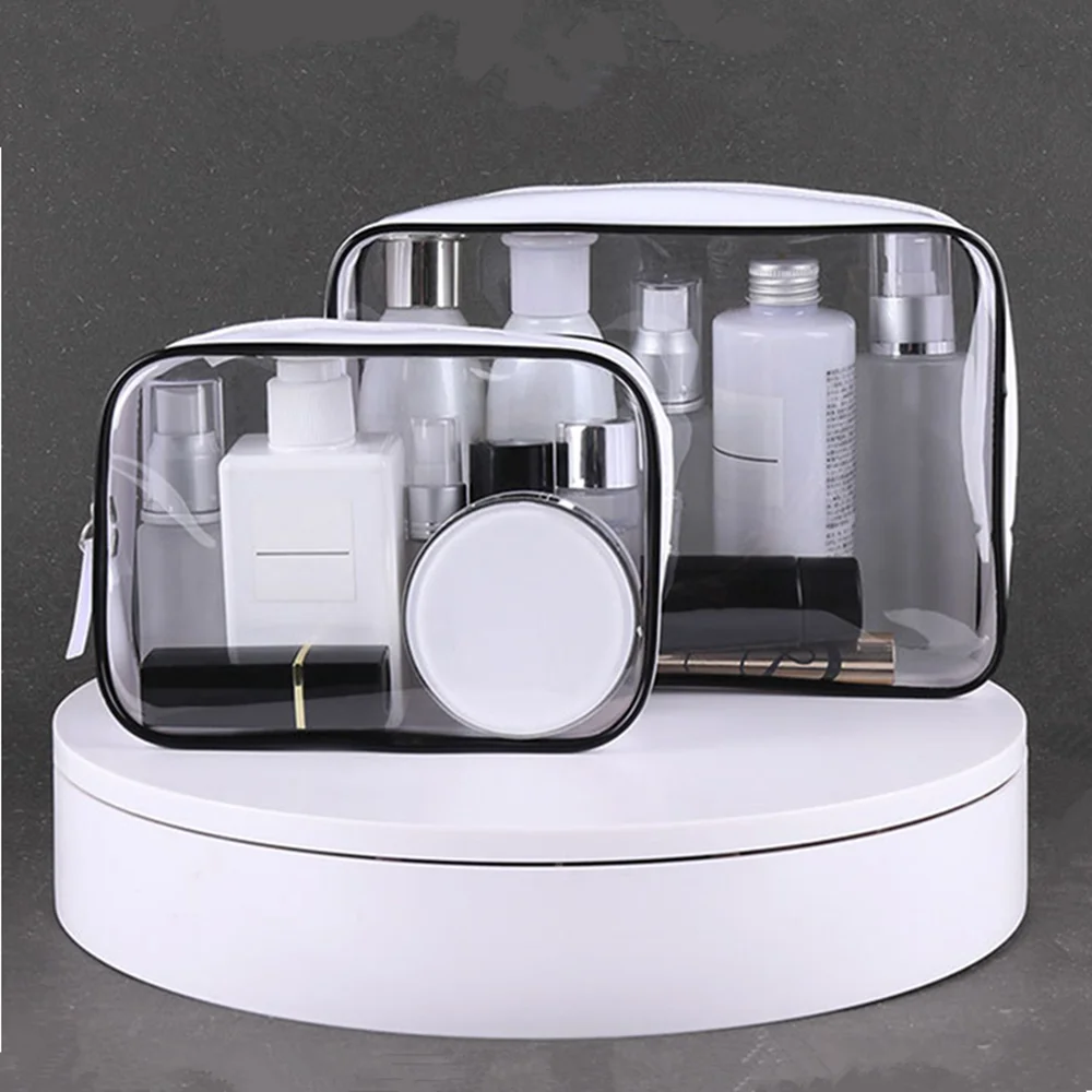 

New Transparent Cosmetic Bag Travel Makeup Case Women Zipper Make Up Organizer Storage Pouch Toiletry Wash Kit Beauty Bath Box
