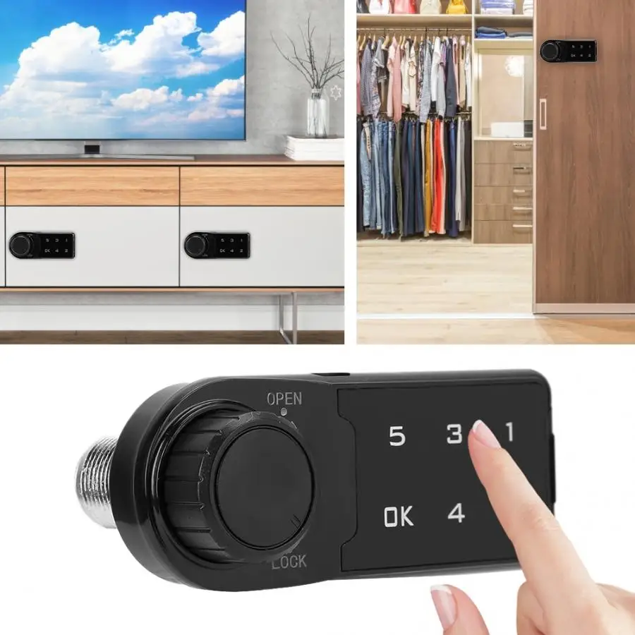 

20mm/30mm Digital Touch Keyboard Electronic Password Combination Lock for File Cabinet Locker Drawer