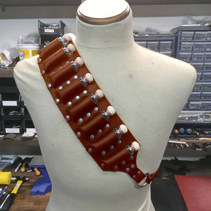 Medieval Dark Sorcerer Wizard Shoulder Strap Renaissance Leather