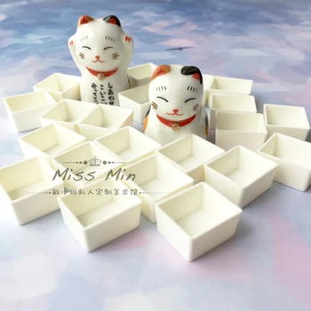 

Watercolor Pan Packing Plastic Lattice Semi-Block Full Block Solid Water Color Gouache Paint White Box Empty Box Small Plaid