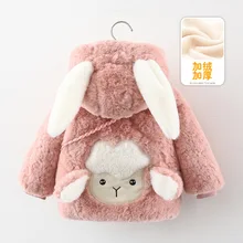 Manteau à capuche épais et chaud pour bébé fille, veste cape, vêtements d'extérieur pour enfant, automne et hiver