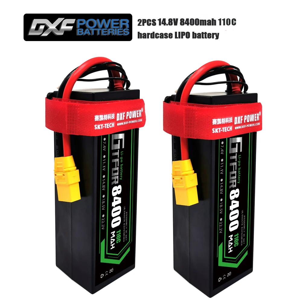 

GTFDR lipo battery 2S 3S 4S 7.4V 11.1V 14.8v 7000mAh 8400mAh 60C-120C 110C-220C hardcase For 1/8 1/10 car Helicopter Car Boat