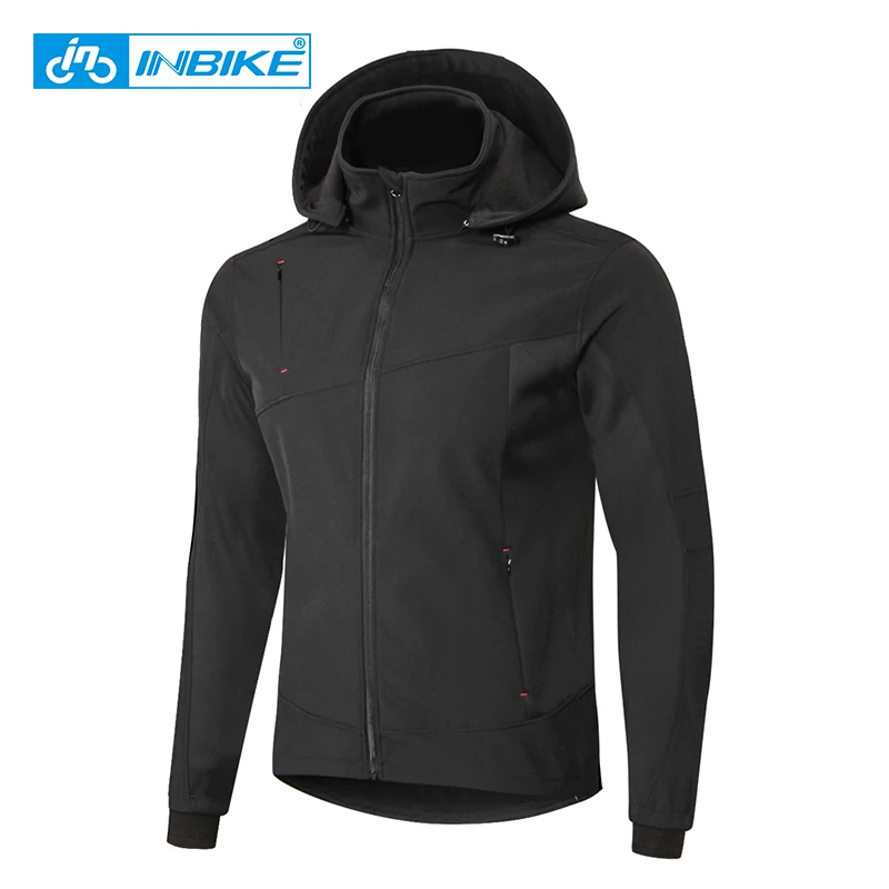 Inbike Men Cycling Jacket Winter Windproof Thermal Warm Fleece Mtb Bike