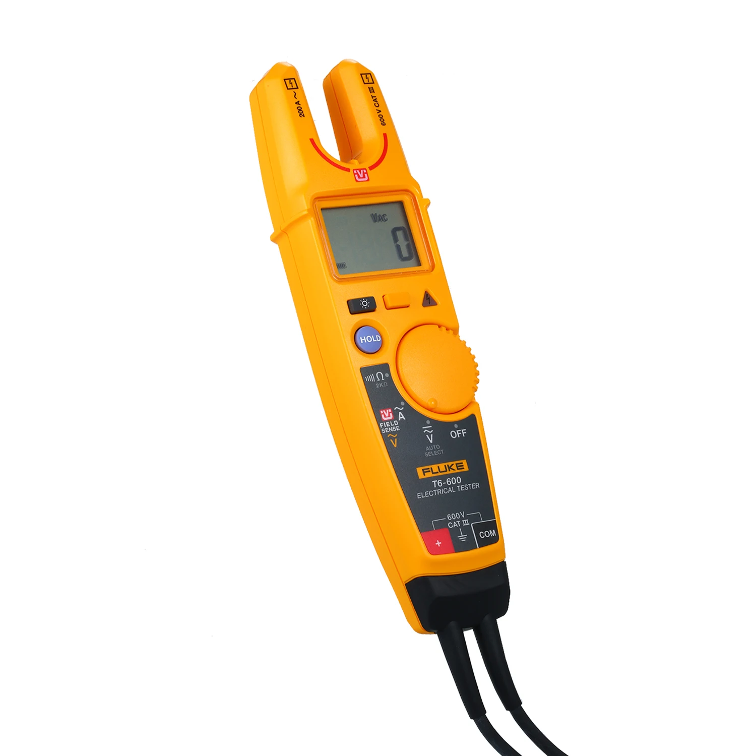 FLUKE T6-600 Токоизмерительные клещи True-RMS Электрический тестер Цифровой мультиметр амперометрический зажим AC 200A Амперметр AC/DC 600 в вольтметр