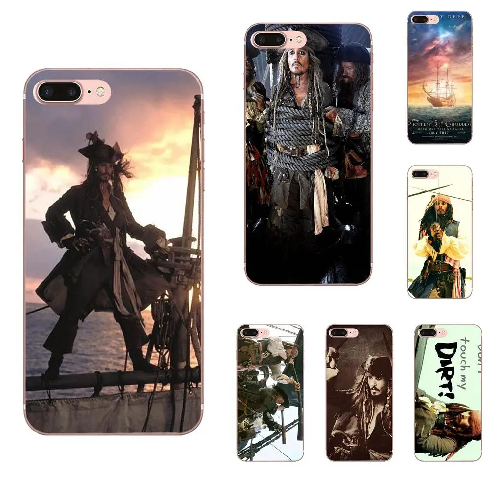 Чехол из ТПУ для Apple iPhone 4 4S 5 5C 5S SE SE2 6 6S 7 8 11 Plus Pro X XS Max XR Пираты Карибского моря Jack