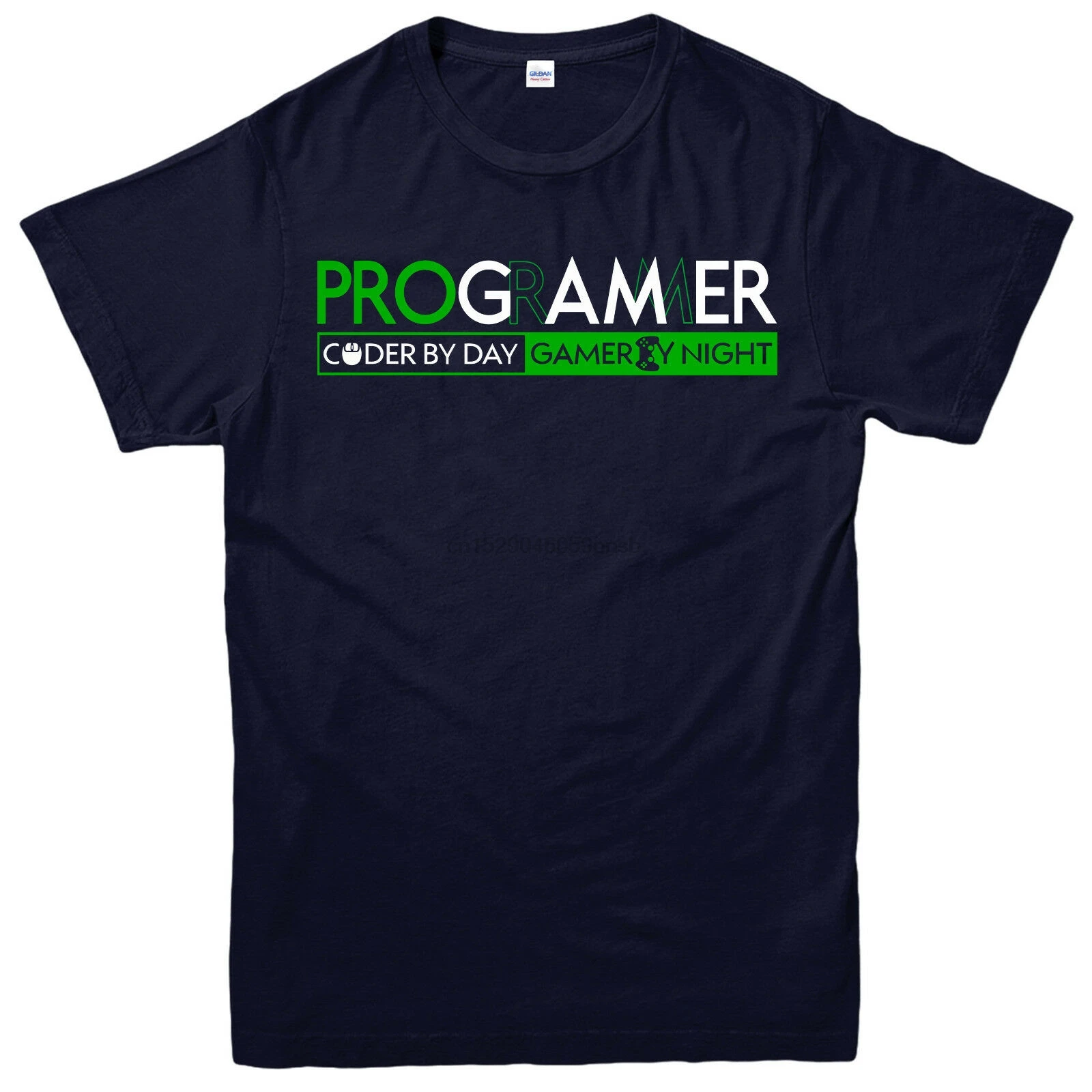 

Programmers Day T-Shirt Programer Coder By Day Gamer By Night Gift Tee Top