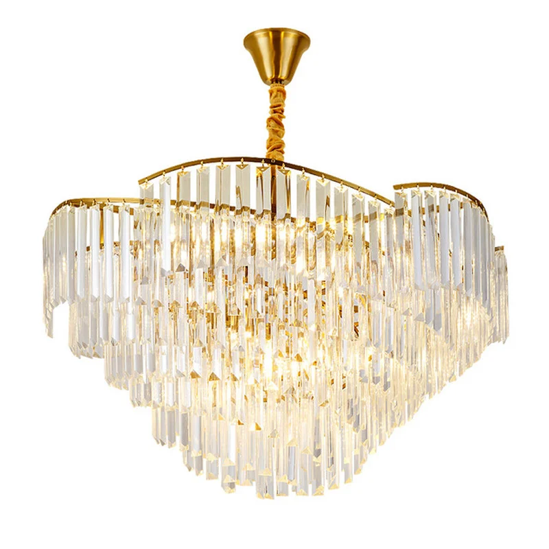 

luxury design crystal lamp modern chandelier lighting AC110V 220v lustre LED dining room chandelier foyer lights