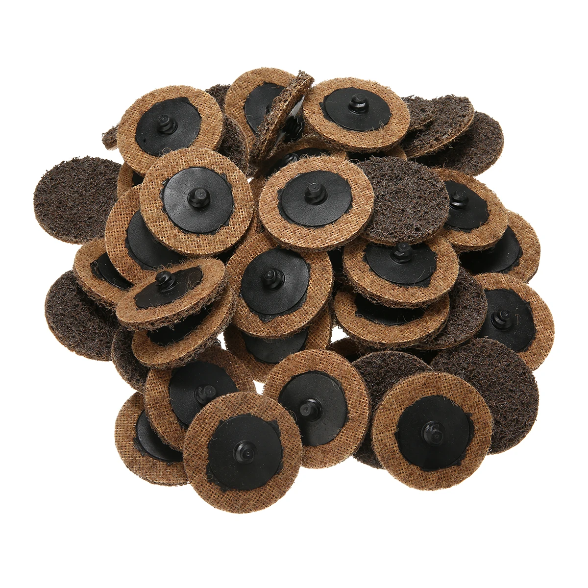 

Mayitr 50pcs/set 2" Roloc Sanding Disc Roll Lock Coarse Surface Conditioning for Metal Cleaning and Polishing