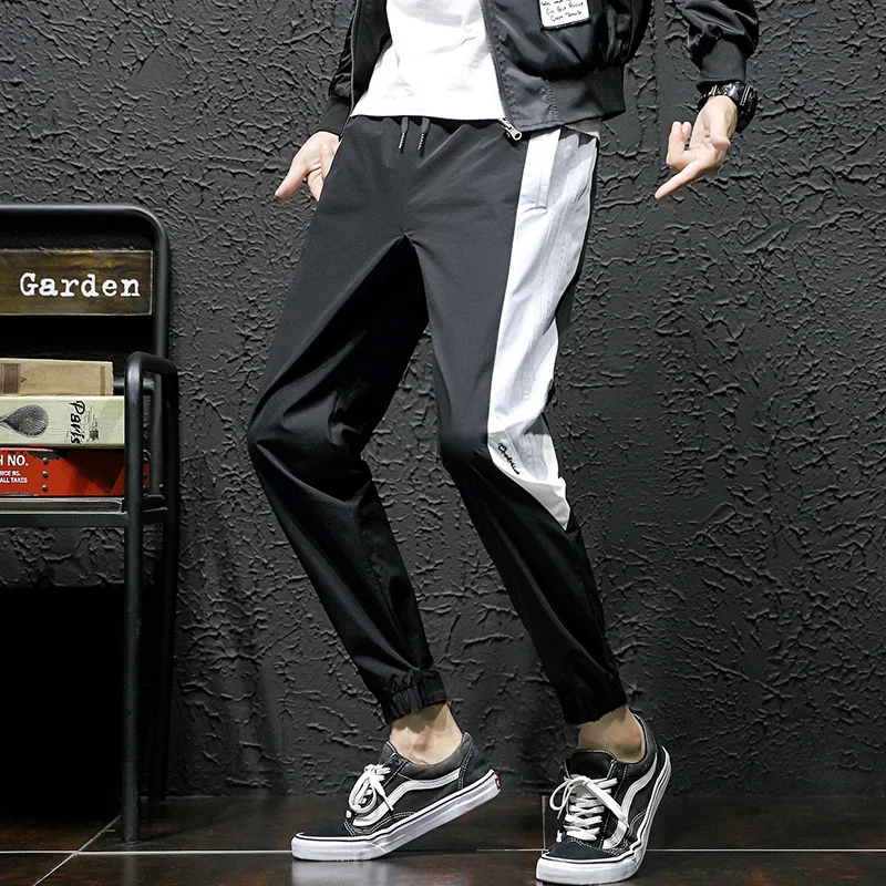 

2020 Spring Main Push Large Size Japanese-style Black Wall Embroidered Casual Gymnastic Pants M-5x Hk68-
