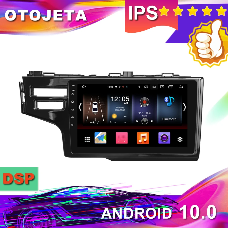Новое поступление Android 10,0 Автомобильный gps для HONDA FIT jAZZ SRS автомобильный Радио автомобильный мультимедийный 1080P магнитофон bluetooth навигация