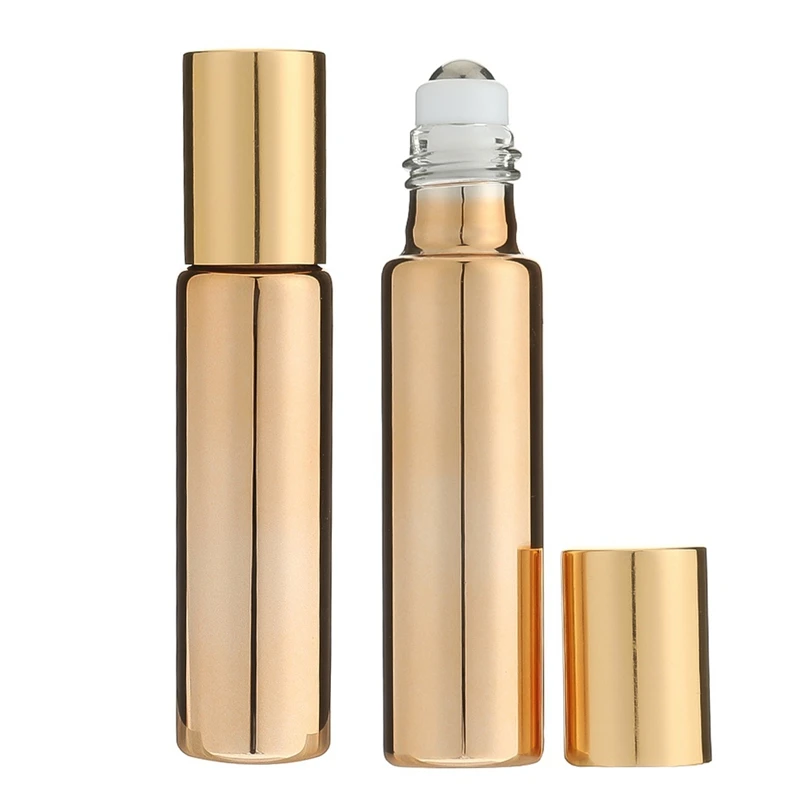 

5/10ml Glass Essential Oil Roller Bottle Massage Eye Cream Sub-bottled Travel Mini Portable Empty Cosmetic Storage Bottle