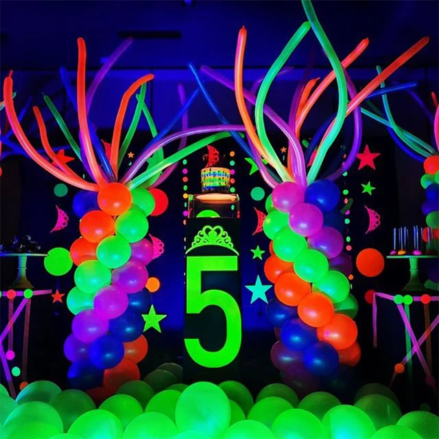 Neon Glow Birthday Glow in the Dark Party Neon Decorations 