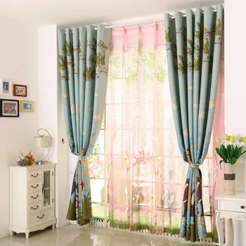 

Lovely Animal Cartoon Forest curtains Print Blackout Curtains for Kids Boy's Room Living Room Window Decor