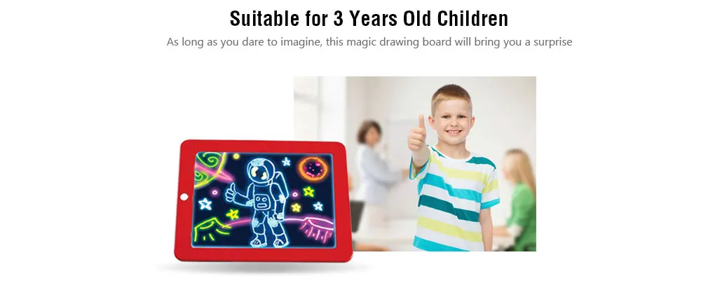 3D Children Educational Flaring Magic Drawing Board  