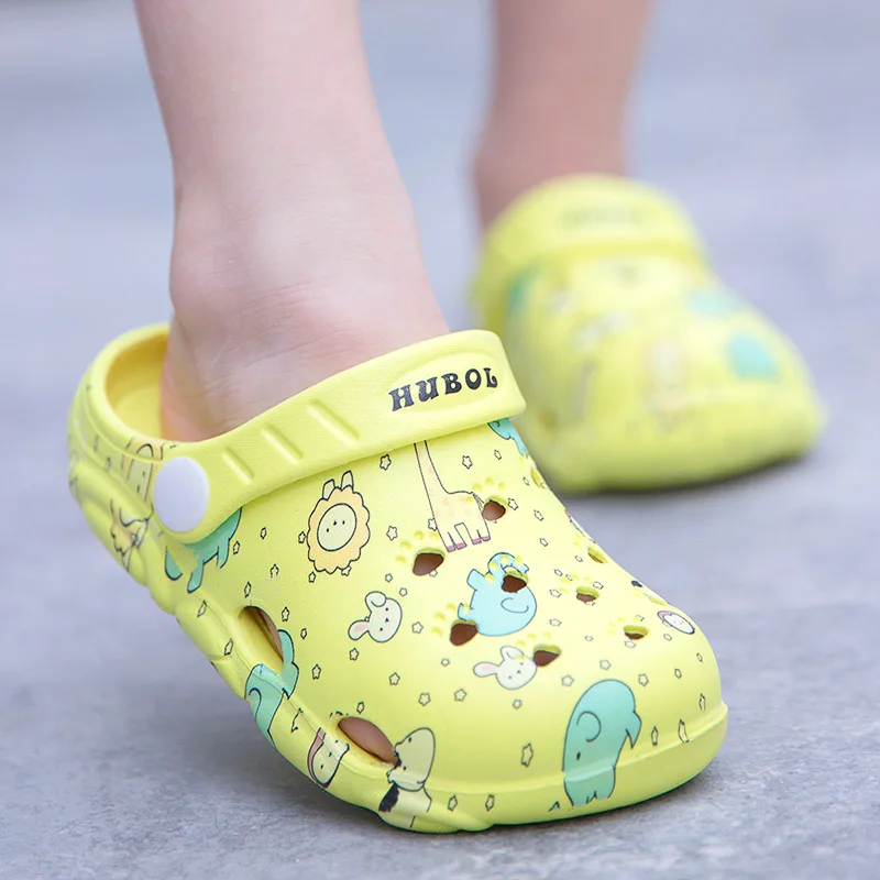 ULKNN CHILDREN'S Slippers BOY'S Porous Shoes Girls KIDS Anti-slip Closed-toe Indoors Outdoors Cute Cartoon Baby Sandals