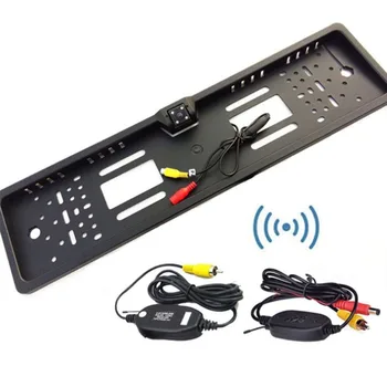 

2.4G Wireless EU European License Plate Frame Reverse Backup Camera Kit