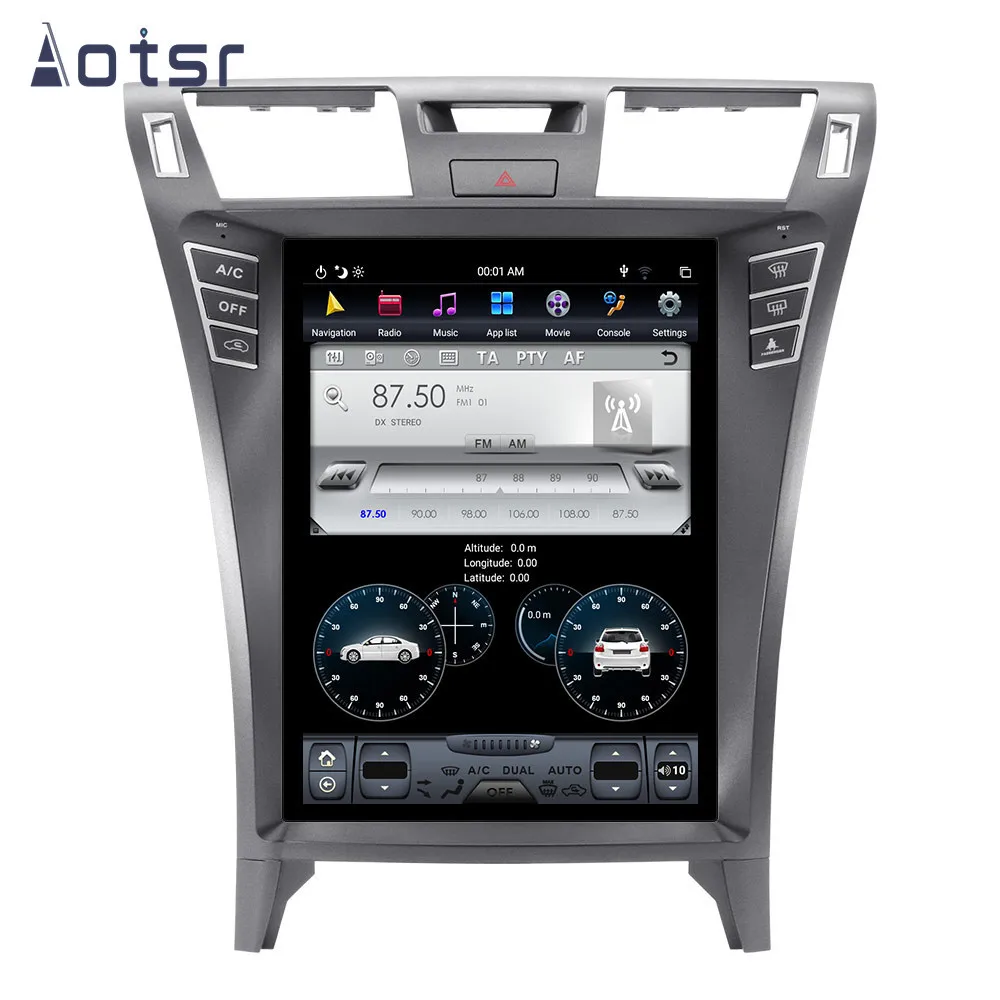 Excellent Android 8 Tesla Styel Car DVD Player GPS Navigation For Lexus LS460 LS600 2007-2015 Vertical screen Auto Radio Stereo Head Unit 2