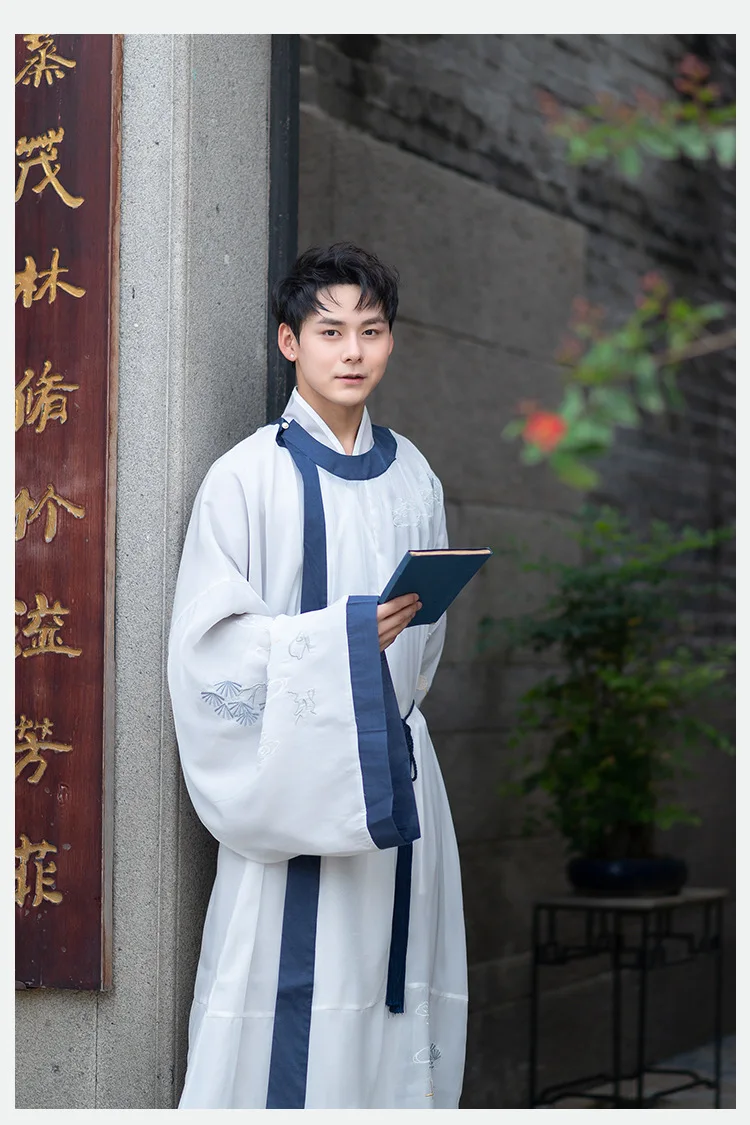HanFu gifted scholar Китайский Японский древний Молодежный красивый мужской ежедневное улучшение вышивка вышитые пальто+ куртка+ ремень Костюм