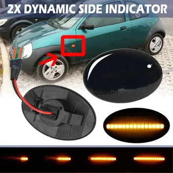 

2pcs Dynamic LED Side Marker Lights 12V Flowing Turn Signal Light Blinker for Ford Ka 03-05 Street Ka 96-08 Fiesta MK III IV I