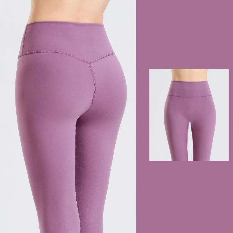 

Women Fitness Leggings High Waist Hip-lifting Push Up Tights Jogging Solid Seamless Workout Pants for Girls Gym Leggings