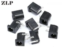 Prise de courant DC DC 005, 5.5x2.1/2.5mm, pour montage sur circuit imprimé, femelle, DC005, noir, 5.5x2.1/2.5 MM