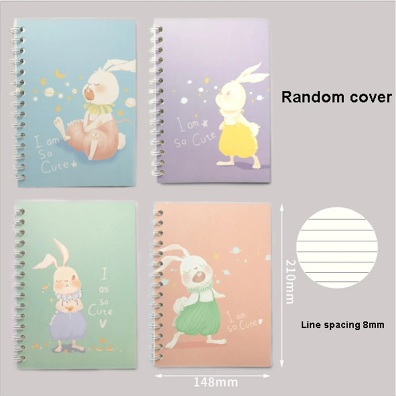 EE/_ 80SHEETS MINI CARTOON ANIMAL SPIRAL NOTEBOOK COIL BOOK OFFICE SCHOOL SUPPLY