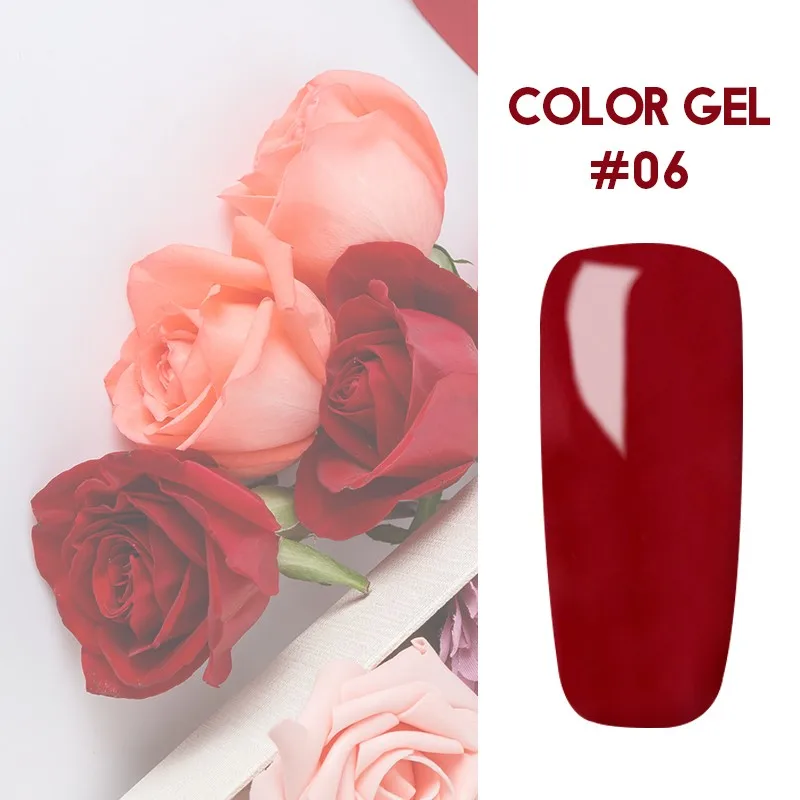 Ruhoya 5 мл Гель-лак для ногтей Hybrid UV для маникюра Off Gellak Белый Гель-лак для ногтей - Цвет: 06